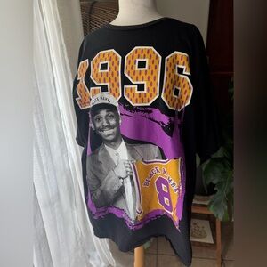 Vintage 1996 NBA cotton‎ black tee Kobe Bryant